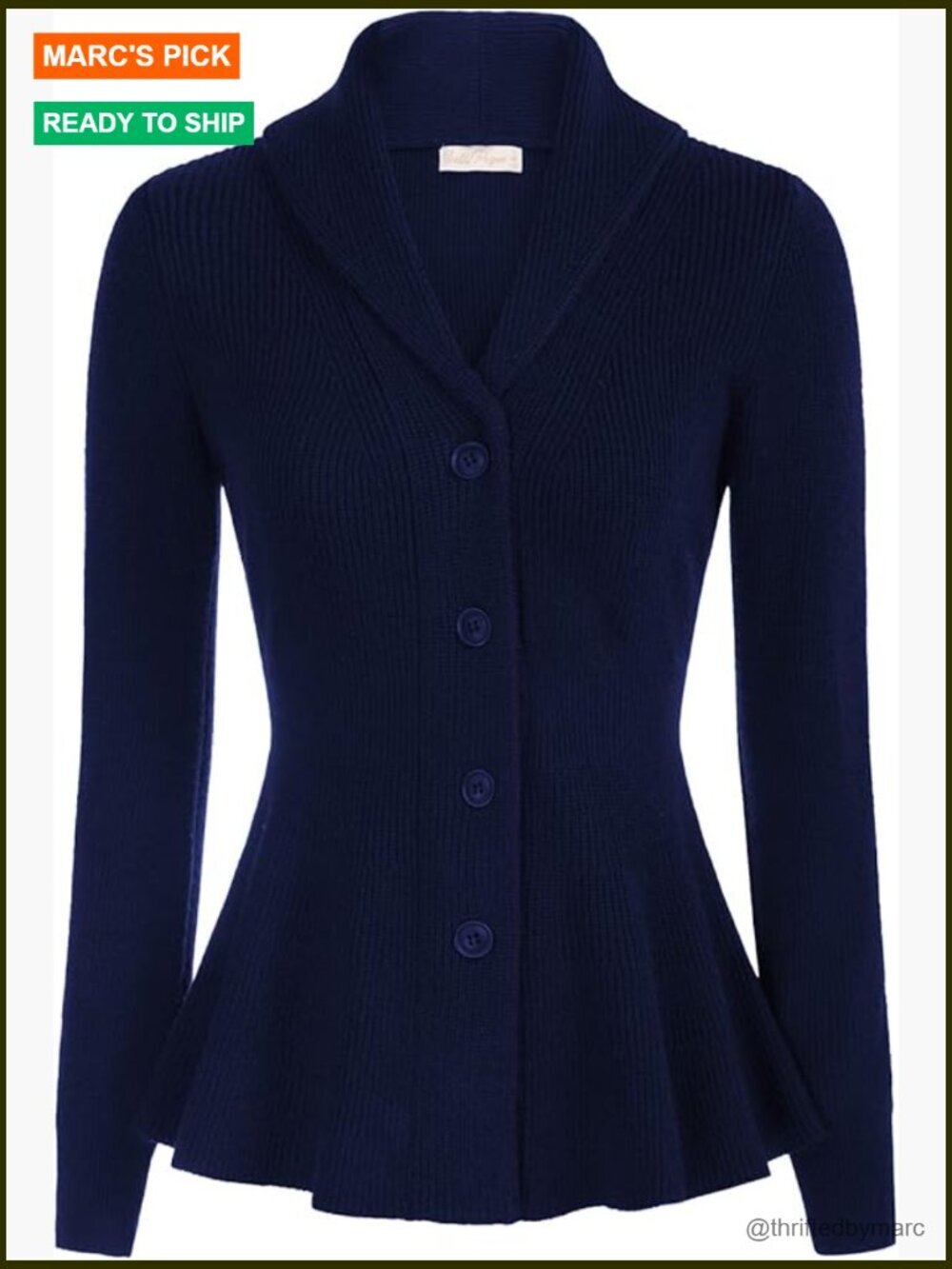Vintage Shawl Lapel Button Down Cardigan Sweater Medium Weight Soft Cable Knit